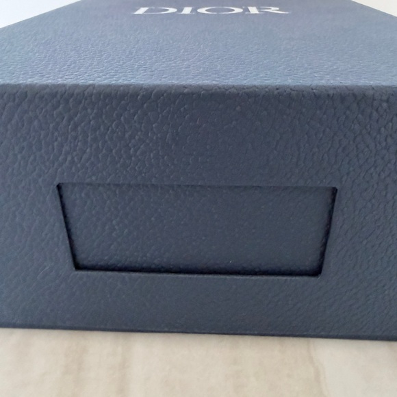 Dior Large Navy Blue And Silver Gift Box Shoebox with Window - Picture 3 of 13
